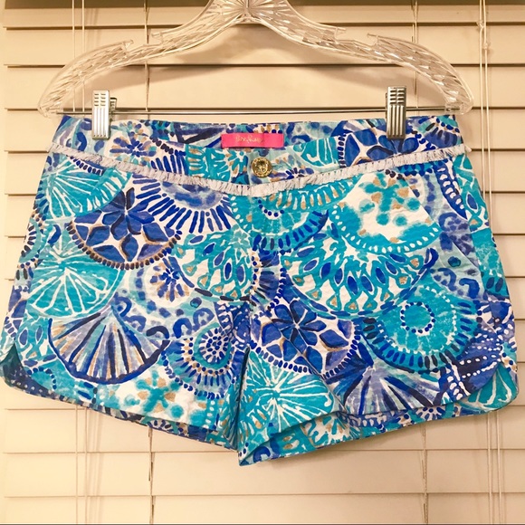 Lilly Pulitzer Pants - NWT Lilly Pulitzer Adie Shorts Turquoise Oasis Shl